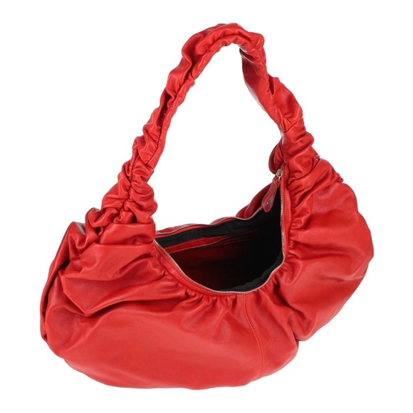 NWT - Liviana Conti ~$450 MSRP - Large Sling Bag in Red Leather - Picture 8 of 9